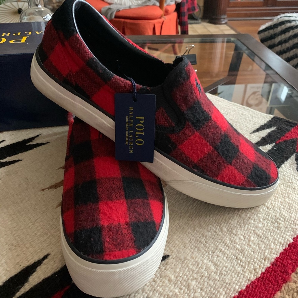 Polo Ralph Lauren Thompson Buffalo Plaid shoes